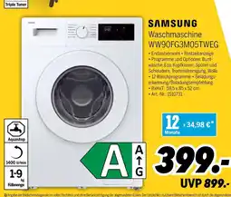 MEDIMAX Samsung waschmaschine ww90fg3m05tweg Angebot