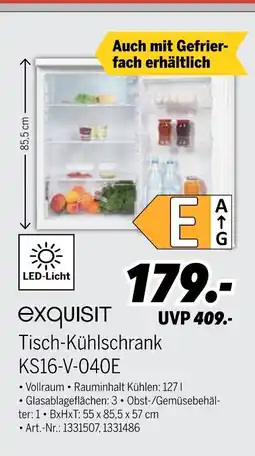 MEDIMAX Exquisit tisch-kühlschrank ks16-v-040e Angebot
