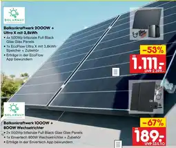 Netto Marken-Discount Solarway balkonkraftwerk 2000w + ultra x mit 3,8kwh Angebot