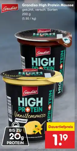Netto Marken-Discount Grandiso high protein mousse schokoladenmousse Angebot
