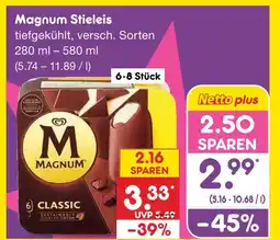 Netto Marken-Discount Magnum stieleis classic Angebot