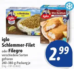 Nah & Frisch iglo Schlemmer-Filet oder Filegro Angebot