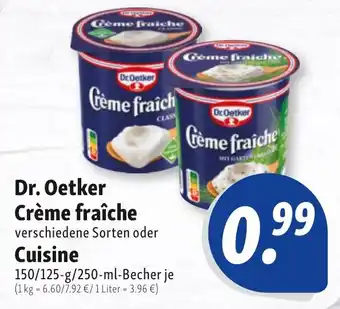 Nah & Frisch Dr.Oetker Crème fraîche oder Cuisine Angebot