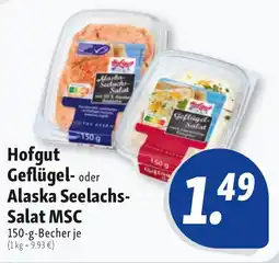 Nah & Frisch Hofgut Geflügel- oder Alaska Seelachs Salat MSC Angebot