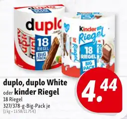 Nah & Frisch duplo, duplo White oder kinder Riegel Angebot