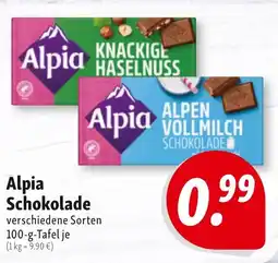 Nah & Frisch Alpia Schokolade Angebot