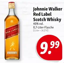 Nah & Frisch Johnnie Walker Red Label Scotch Whisky Angebot
