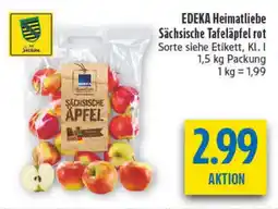 diska EDEKA Heimatliebe Sächsische Tafeläpfel rot Angebot