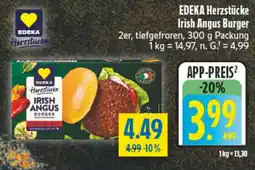 diska EDEKA Herzstücke Irish Angus Burger Angebot