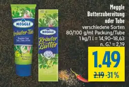 diska Meggle Butterzubereitung oder Tube Angebot