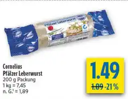diska Cornelius Pfälzer Leberwurst Angebot