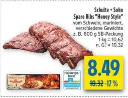 diska Schulte + Sohn Spare Ribs "Honey Style" Angebot