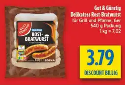 diska Gut & Günstig Delikatess Rost-Bratwurst Angebot