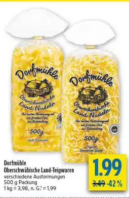 diska Dorfmühle Oberschwäbische Land-Teigwaren Angebot