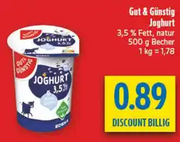 diska Gut & Günstig Joghurt Angebot