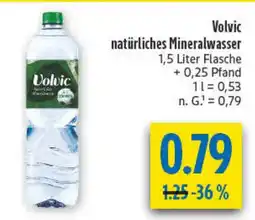 diska Volvic natürliches Mineralwasser Angebot