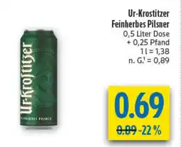 diska Ur-Krostitzer Feinherbes Pilsner Angebot