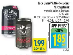 diska Jack Daniel's Alkoholisches Mischgetränk Angebot