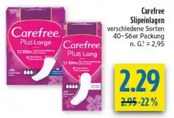 diska Carefree Slipeinlagen Angebot