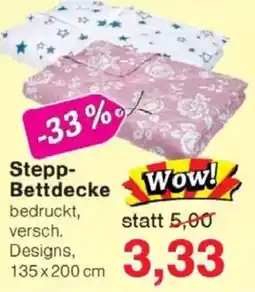 Jawoll Stepp- Bettdecke Angebot