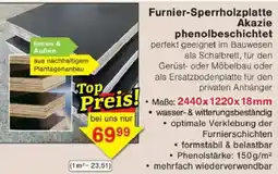 Jawoll Furnier-Sperrholzplatte Akazie phenolbeschichtet Angebot