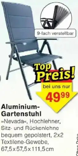 Jawoll Aluminium- Gartenstuhl Angebot