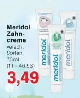 Jawoll Meridol Zahncreme Angebot