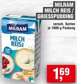Handelshof Milram milch reise / griesspudding Angebot