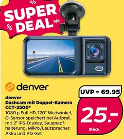 Netto denver Dashcam mit Doppel-Kamera CCT-2500 Angebot