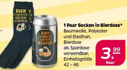 NETTO 1 Paar Socken in Bierdose Angebot