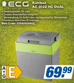 expert Techno Land ECG Kühlbox AC 3022 HC DUAL Angebot