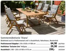 Bauhaus Sommermöbelserie 'Diana' Angebot