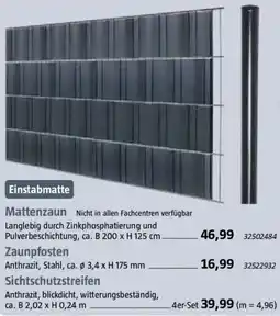 Bauhaus Mattenzaun Angebot