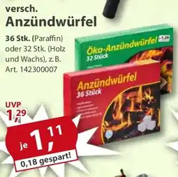 Sonderpreis Baumarkt versch. Anzündwürfel Angebot
