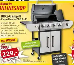 Sonderpreis Baumarkt BBQ-Gasgrill ,,FlameMaster PRO 4+1" Angebot