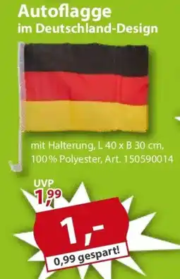 Sonderpreis Baumarkt Autoflagge im Deutschland-Design Angebot