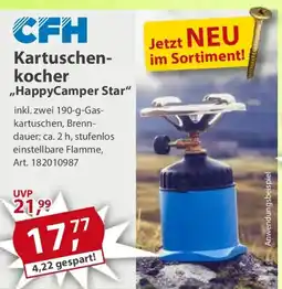 Sonderpreis Baumarkt CFH Kartuschenkocher ,,HappyCamper Star" Angebot