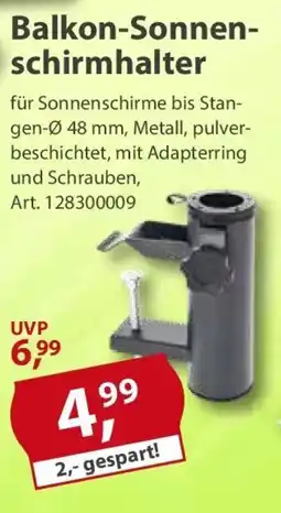 Sonderpreis Baumarkt Balkon-Sonnenschirmhalter Angebot