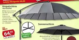Sonderpreis Baumarkt Ampelschirm sturmsicher Angebot