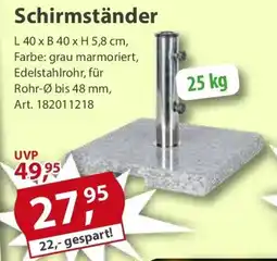 Sonderpreis Baumarkt Schirmständer Angebot