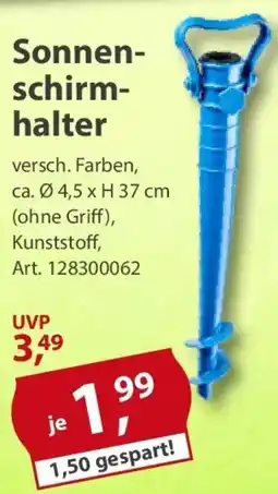 Sonderpreis Baumarkt Sonnenschirmhalter Angebot