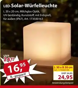Sonderpreis Baumarkt LED-Solar-Würfelleuchte Angebot