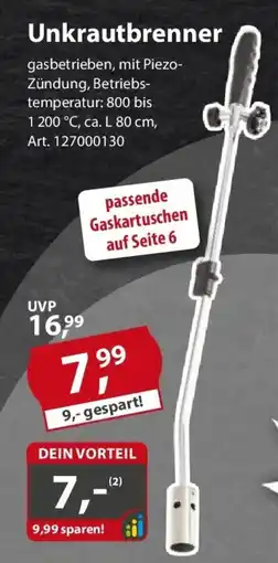 Sonderpreis Baumarkt Unkrautbrenner Angebot