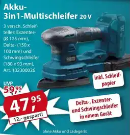 Sonderpreis Baumarkt GERMANIA Plattform 2.0 Akku- 3in1-Multischleifer 20 v Angebot
