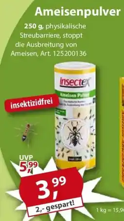 Sonderpreis Baumarkt insectex Ameisenpulver Angebot