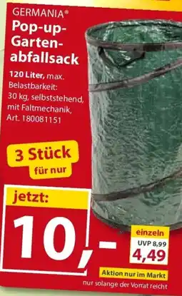 Sonderpreis Baumarkt GERMANIA Pop-up- Gartenabfallsack Angebot