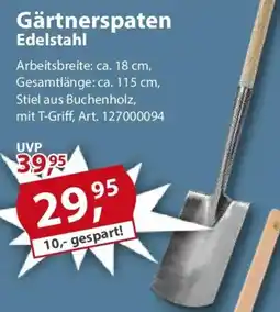 Sonderpreis Baumarkt Gärtnerspaten Edelstahl Angebot