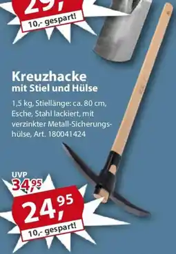 Sonderpreis Baumarkt Kreuzhacke mit Stiel und Hülse Angebot