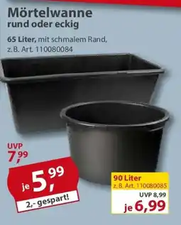 Sonderpreis Baumarkt Mörtelwanne rund oder eckig Angebot