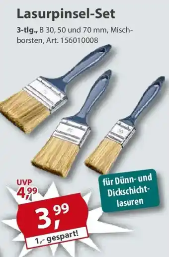 Sonderpreis Baumarkt Lasurpinsel-Set Angebot